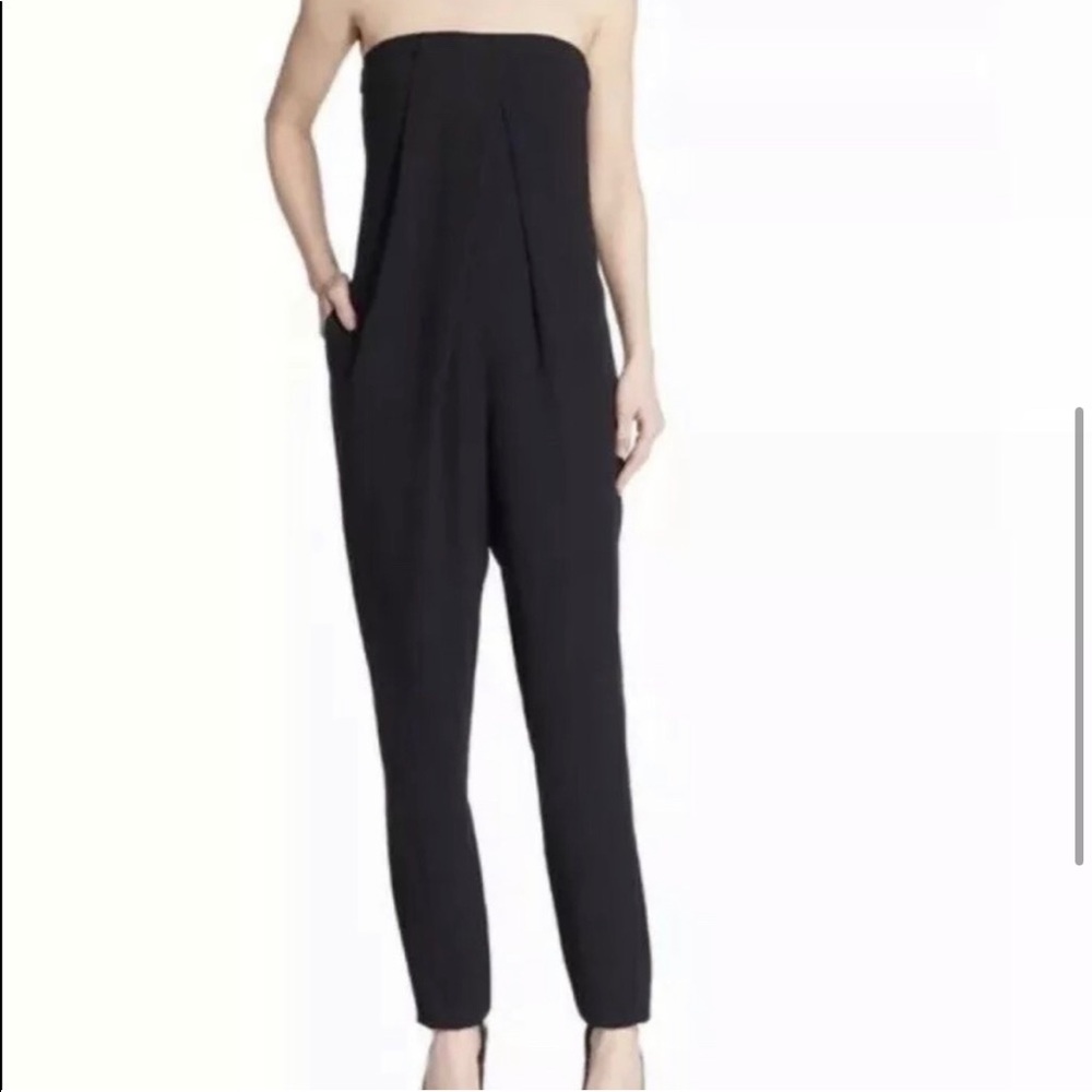 A.L.C. "Franca" Strapless Jumpsuit in Black